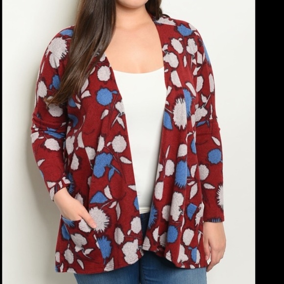 NWT Floral Knit Cardigan - Picture 2 of 5